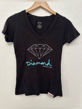 Diamond Supply Co. Black V-Neck Tee